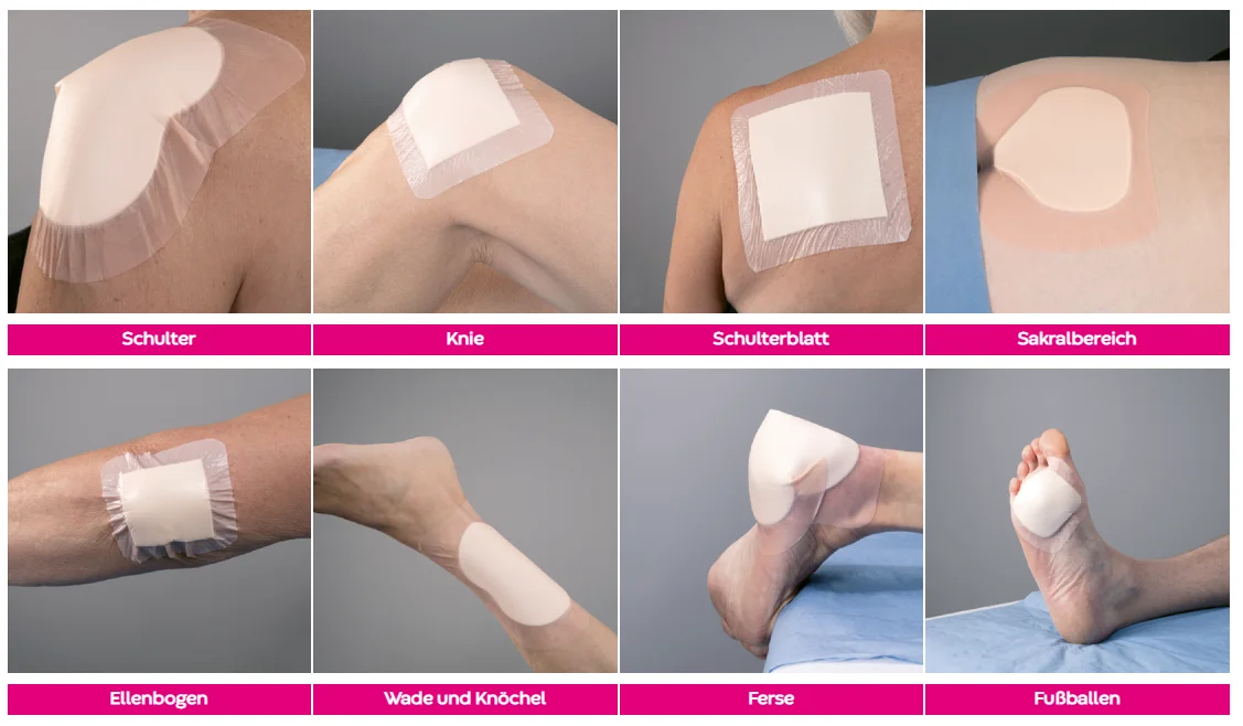 a collage of different feet