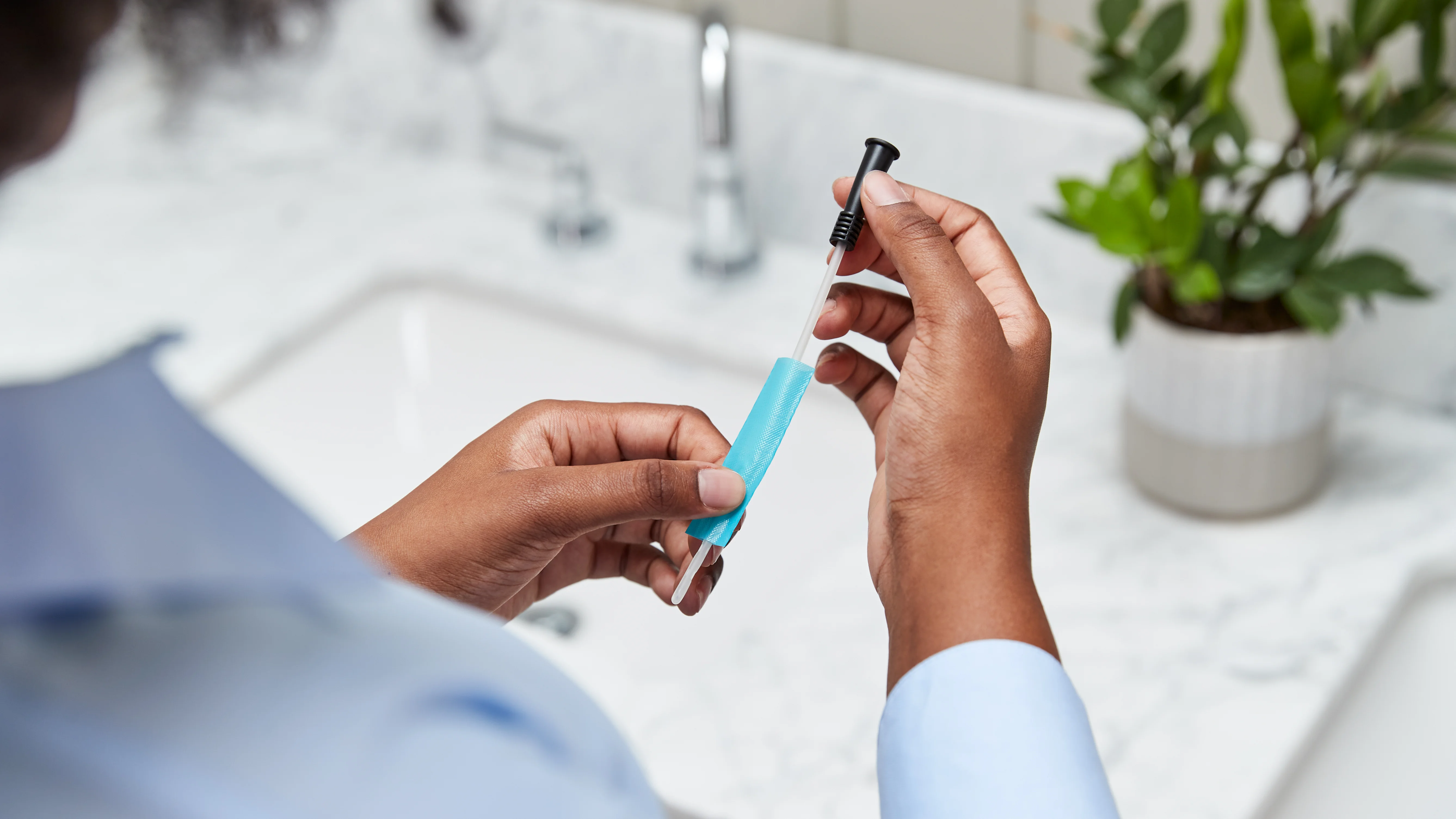 a person holding a pen